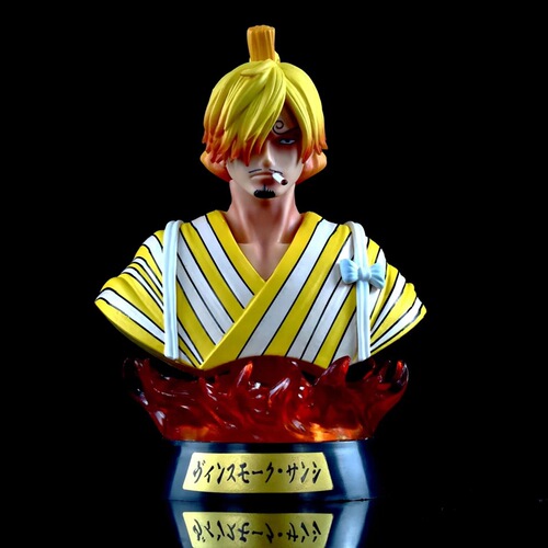 One Piece GK Wano Country Kimono Bust Luffy Zoro Sanji Seven-color luminous box figure ornaments