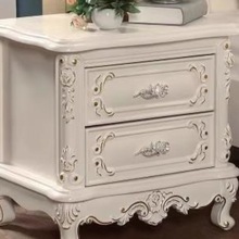 欧式全实木床头柜复古现代简约轻奢家用卧室极窄夹缝储物收纳dω