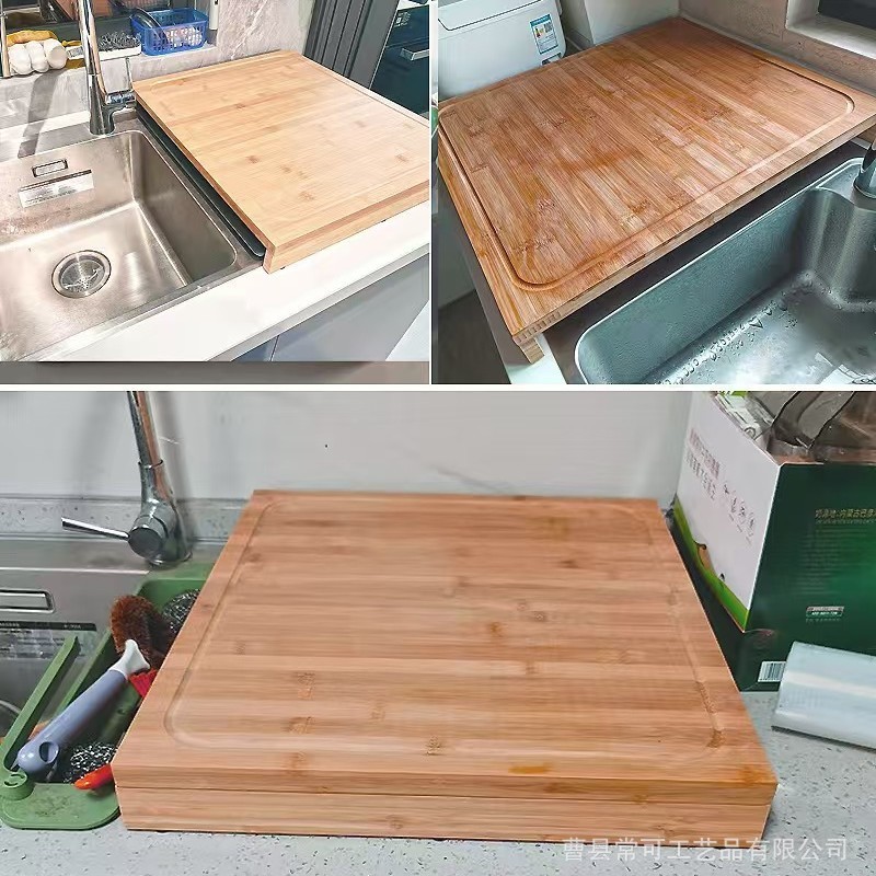 木製まな板、家庭用キッチン、食器洗い機対応まな板、厚みのある素材、シンク用無垢材パネル|undefined