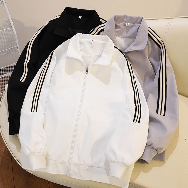 春秋款外套夹克男女棒球服情侣同款双层宽松百搭潮潮男国潮外穿