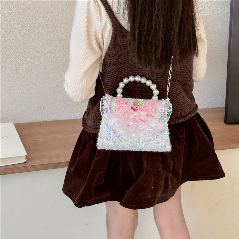 Nuevo bolso infantil, bolso de moda, bolso de princesa, bolso de niña encantador, bolso de mochila para bebés en línea, popularidad