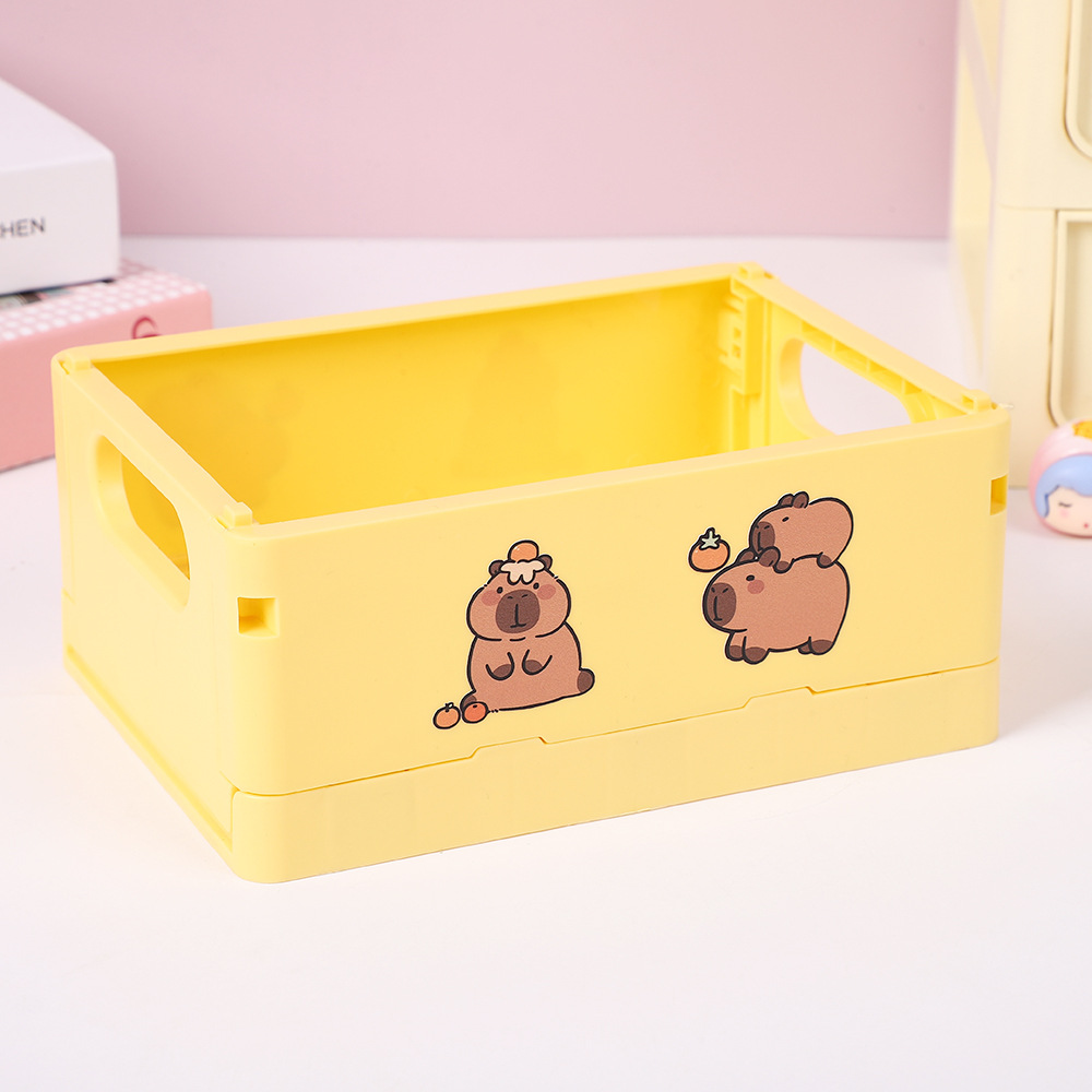 サンリオ折りたたみ式文房具収納ボックス漫画デスクトップ収納ボックス文房具デスクトップペンホルダー収納ボックス