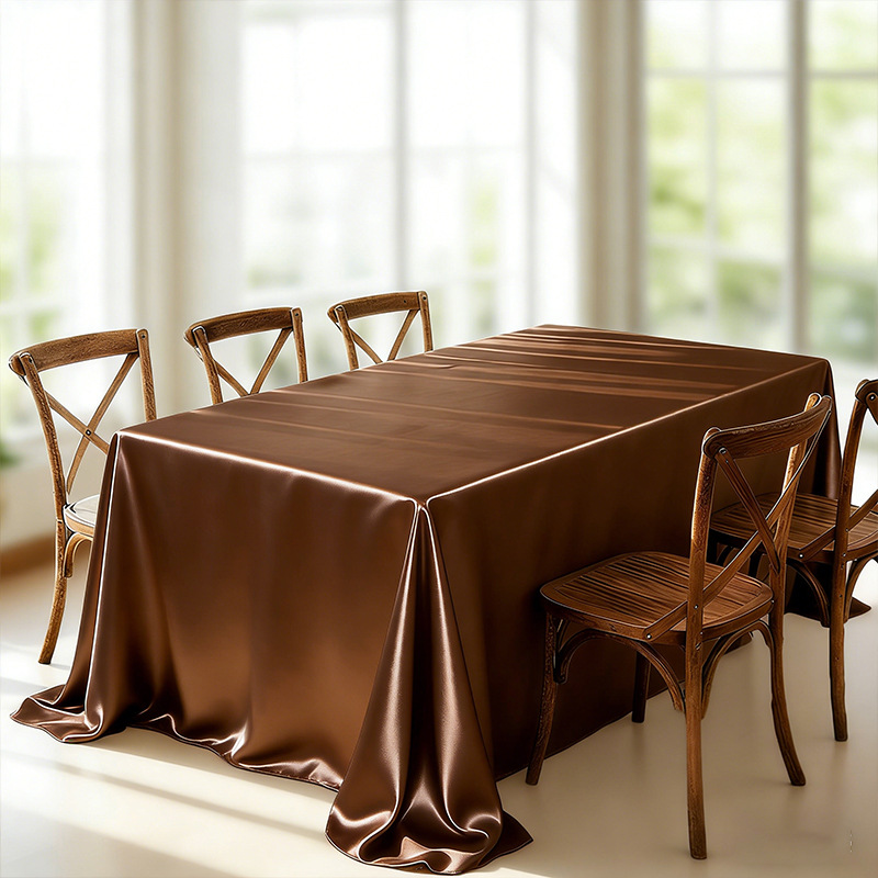 Coffee brown - (huaxia thickened glossy satin) / 120*160cm
