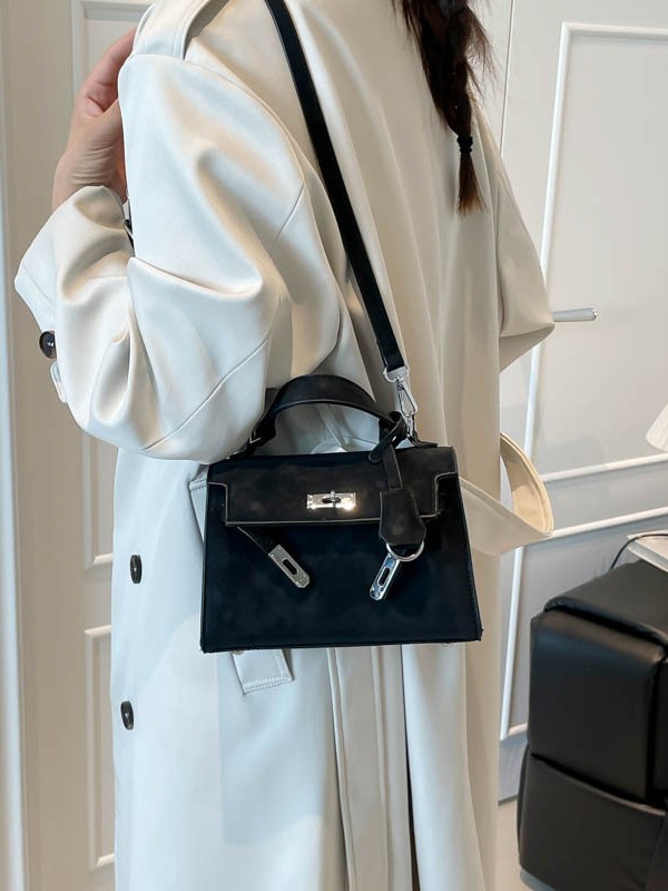 Bolso de mujer 2025 nuevo cross-border de seda retro mochila de textura alta extranjera Kelly bolso de mano pequeño