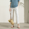 Summer cotton trousers for leisure, suitable for teen, loose straight fit