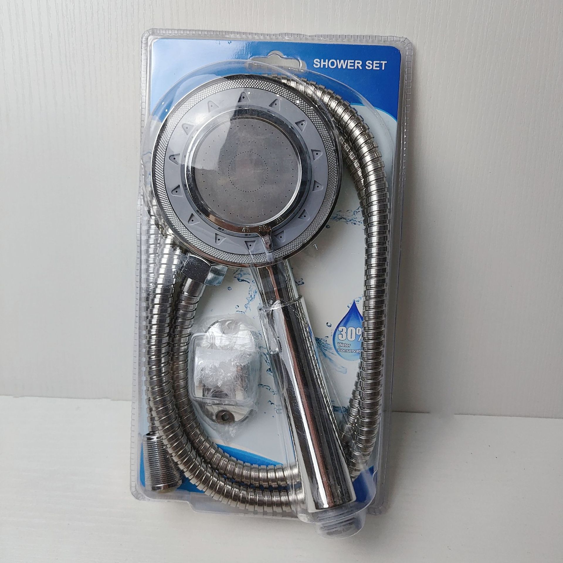 Comercio exterior al por mayor pequeño conjunto de ducha de tres piezas conjunto de ducha de tubo de ducha base conjunto de ducha