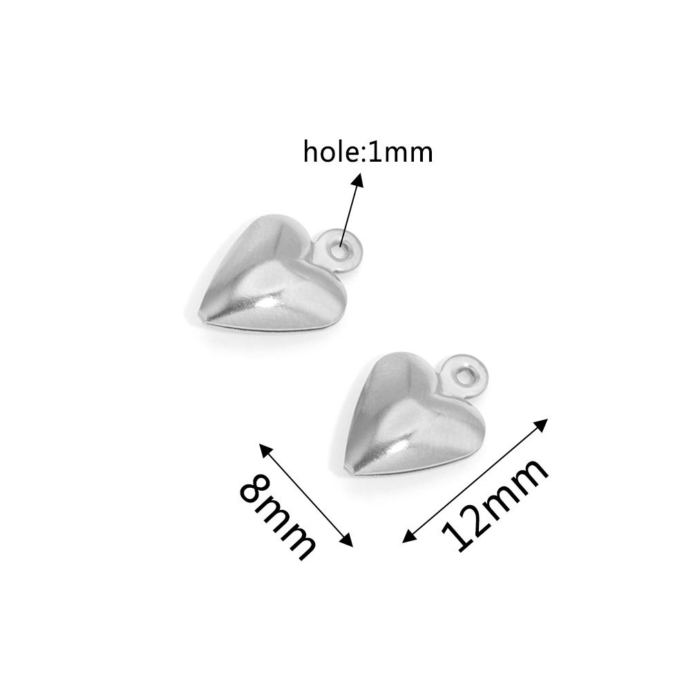 Acero inoxidable hueco melocotón corazón amor corazón colgante pulsera collar DIY pequeño colgante DIY accesorios de la joyería al por mayor