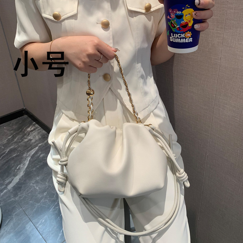 罗家初秋2025韩版新款真皮云朵包韩国小众牛皮链条包时尚福袋包女|undefined