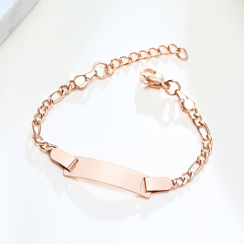 Simple Style Geometric 201 Stainless Steel Plating 18K Gold Plated Kid'S Bracelets display picture 10
