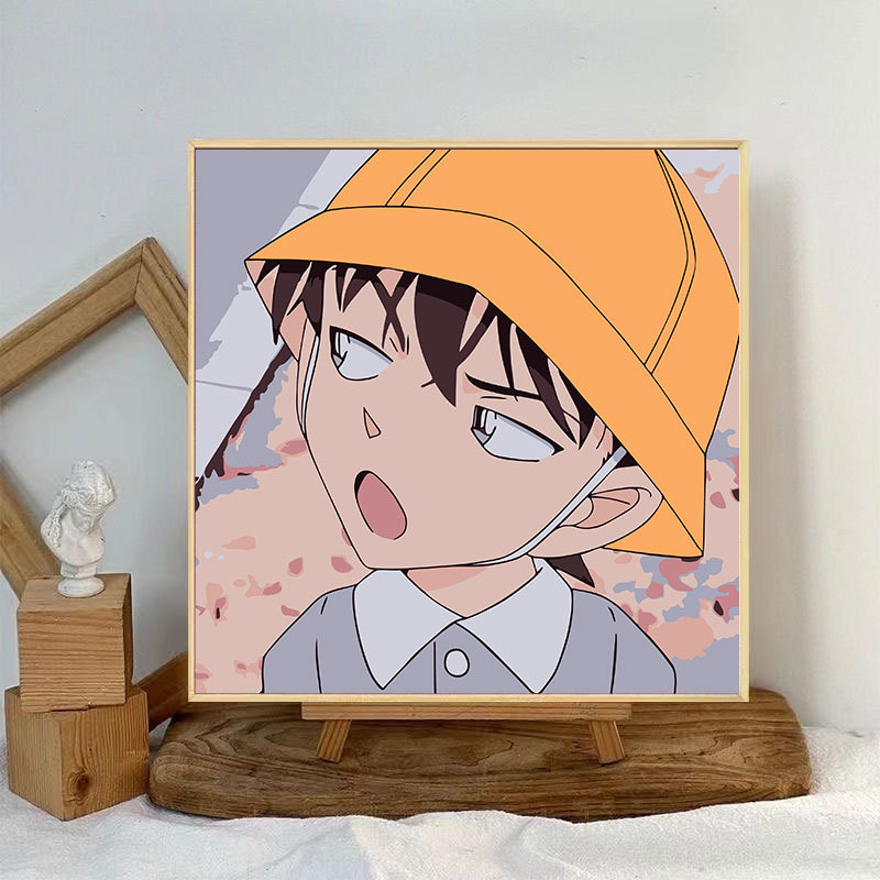 コナンデジタル油絵DIY手塗り怪盗キッドアニメアクリルメーカー卸売装飾画|undefined