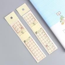 雅思ys-687简约创意刻度尺透明直尺比例尺学生亚克力尺子15/18/20