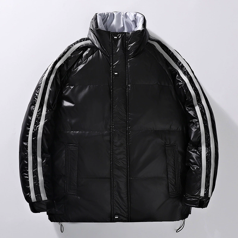 2022 Зимний пуховик, мужская обычная зимняя куртка, свободная модная мужская пуховая куртка с воротником-стойкой