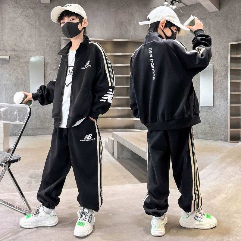 Children's autumn summer clothing, sports set for boys, for teenagers