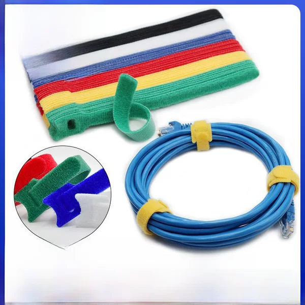 T-Shaped Velcro Tie, Convenient Binding Belt, Wholesale Self-Adhesive Nylon Tie, Curtain Wire Magic Belt Manufacturer