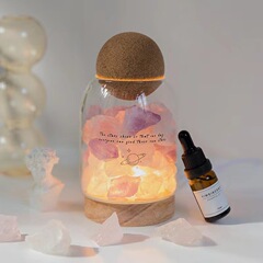 木栓拡香石小夜灯家庭用室内持続観無火晶石置物香薫石夏寝室夜灯