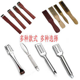 不锈钢鱼鳞刨家用去鱼鳞工具刮鱼鳞神器多功能打鳞杀鱼除鳞刷子