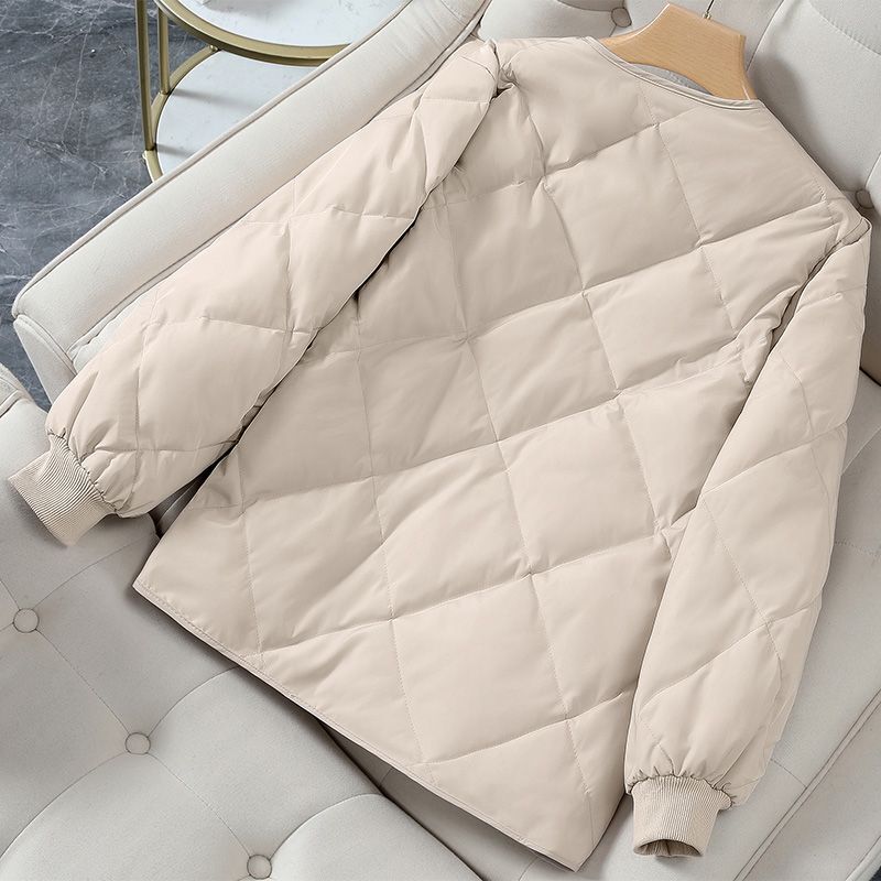 Short down Jacket for Women 2025 Autumn and Winter New Korean Style Lightweight Small Person Lightweight Quilted Casual Jacket