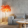 Industrial creative floor lamp, copper resin, internet celebrity, ostrich, light luxury style, American style