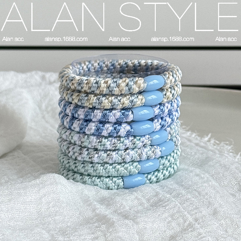 Korean-Style Simple Braided Hair Tie for Women, Elegant High Ponytail Anti-Collapse Hair Band, High Elasticity Hair Rope, Versatile Hair Accessory