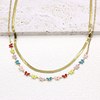 Trend necklace, enamel, chain stainless steel, jewelry, 2023 collection