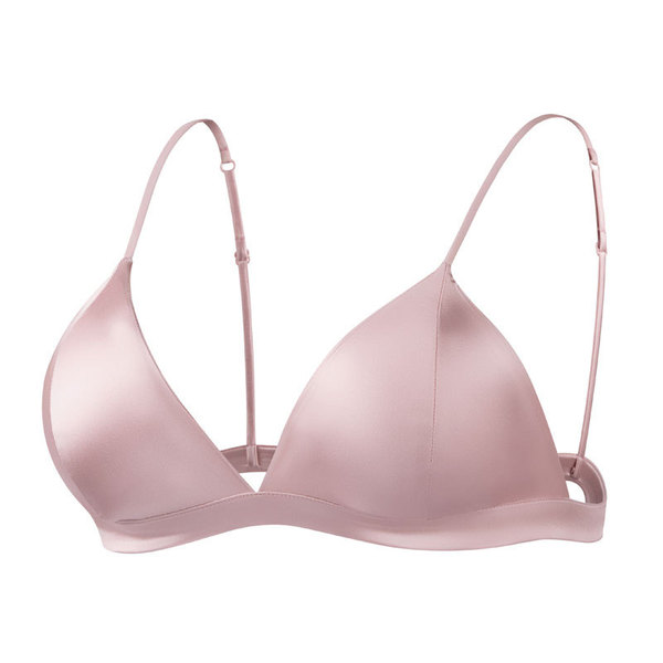 Silk elastic ultra thin wireless bra