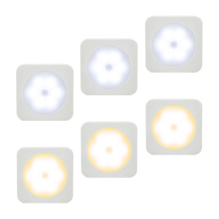 Cross-border 3AAA human body LED induction night light Cabinet light emergency light infrared atmosphere human body intelligent induction light