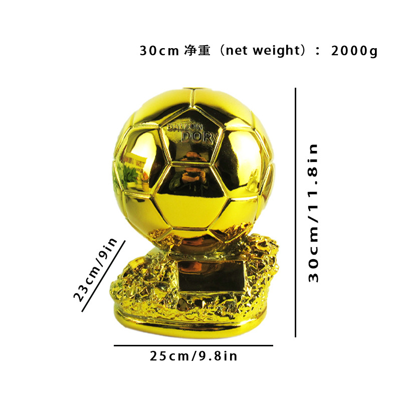 Copa del mundo suministros de ventilador Premio Balón de Oro trofeo botas de oro Guantes de Oro portero de fútbol trofeo letras regalo al por mayor