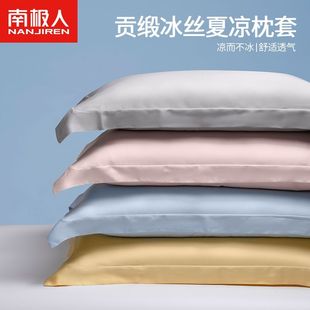 Antarctic Ice Silk Pillowcase Pair 48X74 Adult Pillowcase Single 2025 New Pillowcase Cool Silk