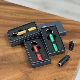 Keensun cigar drill ash holding artifact 2-in -1 cigar accessories all-metal non-slip rotating wheel