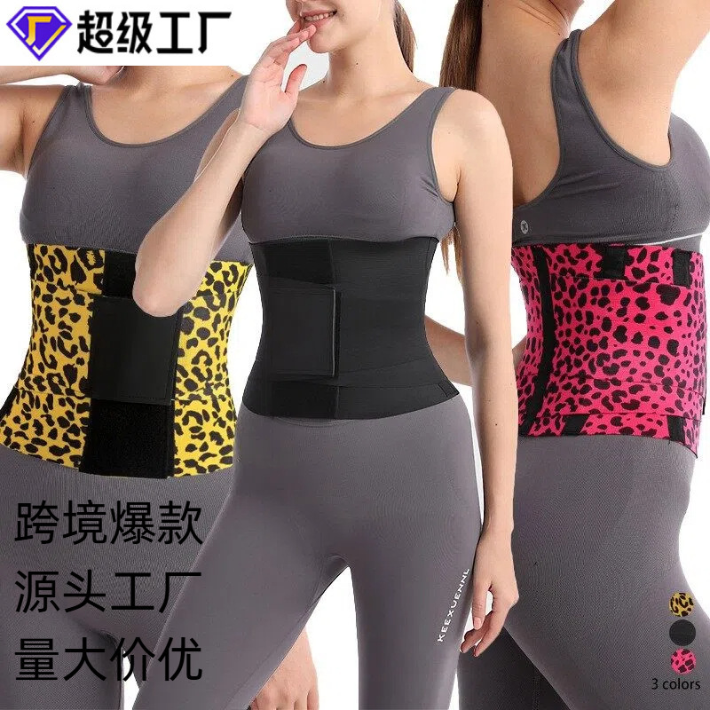 Faja Abdominal Deportiva Posparto para Mujer de Nylon, Con soporte de varillas, Engrosado, para Fitness