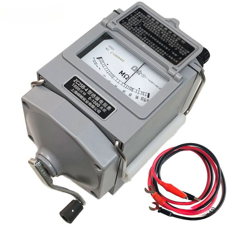 Мегомметр электрика ZC25-3 Тип 0-500 Мегомметр ZC25-4 1000 В Измерение сопротивления изоляции Пластик Metabo.