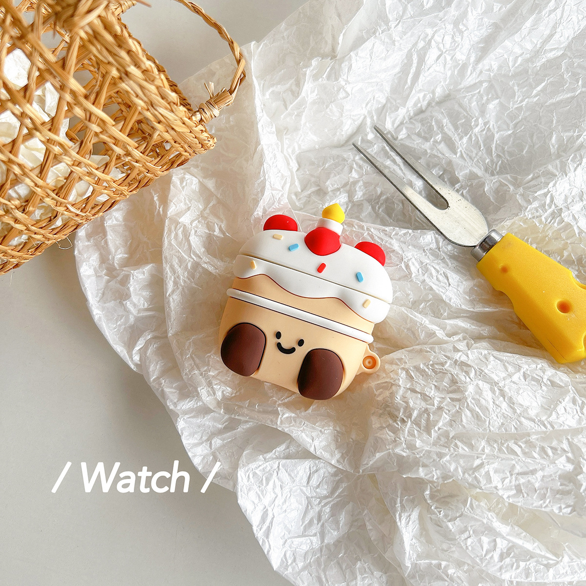 Apple Strawberry Cake Cover para auriculares para iarpods 1 / 2 nueva generación 3 pro / pro2 tendencia encantadora