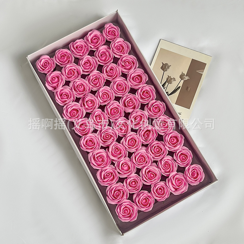 Venta directa de fábrica mini pulgares cabeza de flor diy productos semiacabados flor de jabón cabeza de rosa regalo de flor de jabón al por mayor