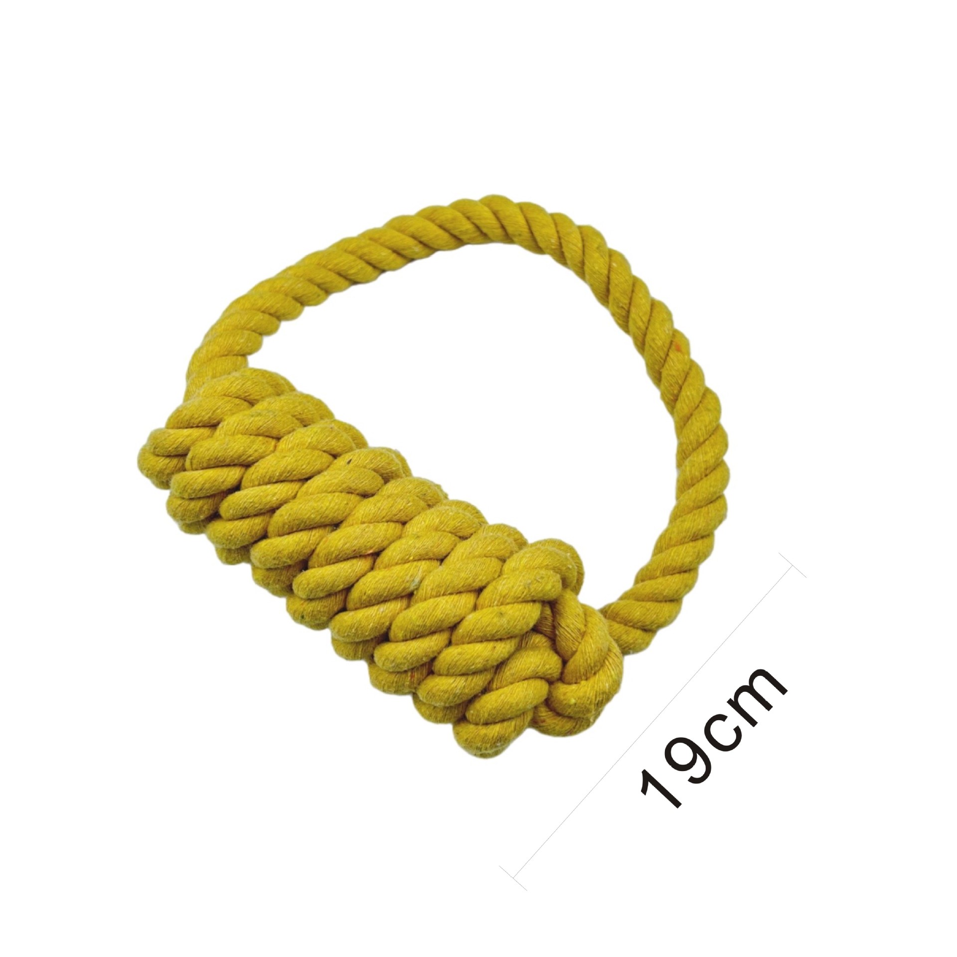 Nuevo Amazon perro cuerda de algodón de juguete cuerda de algodón anillo de tracción nudo molares resistentes a la mordedura de perro mediano y grande suministros para mascotas