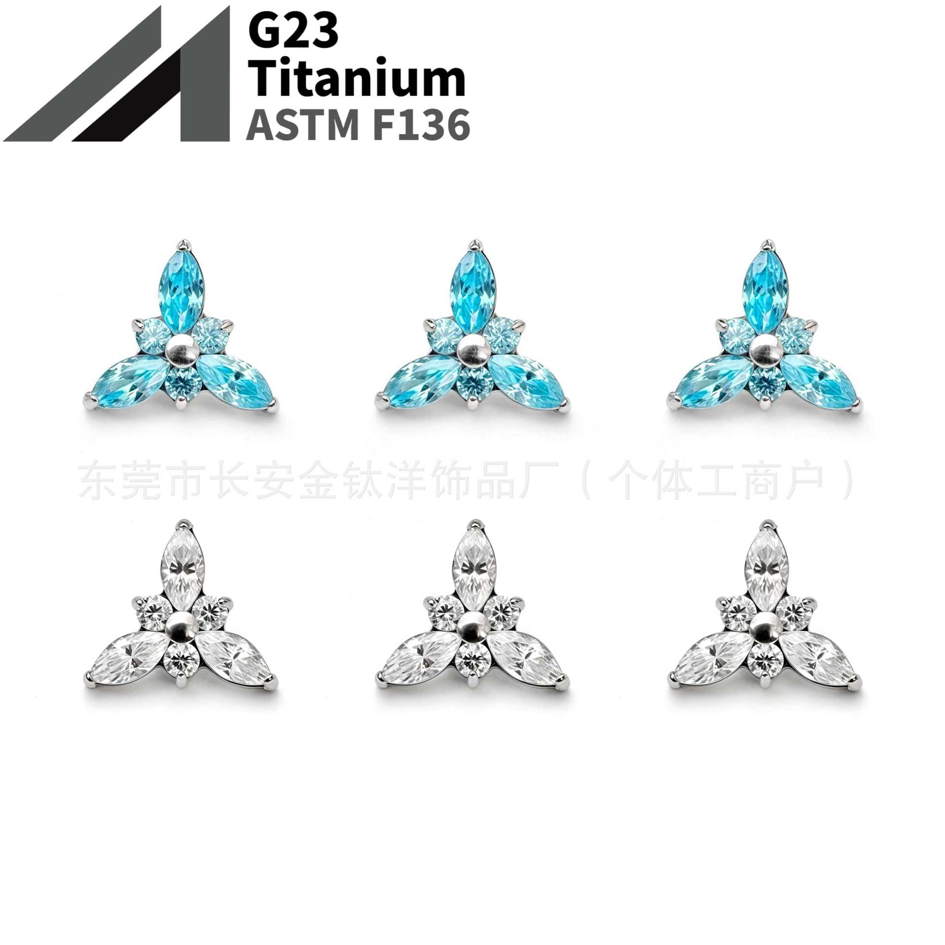 16G labret stud size and finish detail
