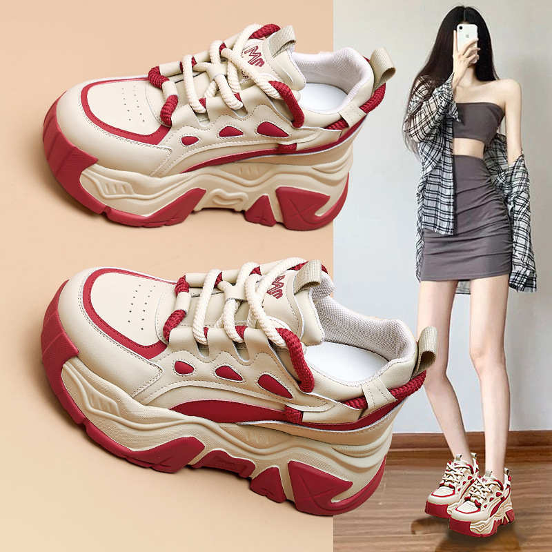 Platform Height-Increasing Dad Shoes for Women, 2025 Autumn and Winter New Casual Sneakers, Versatile Trendy Platform Shoes for Women