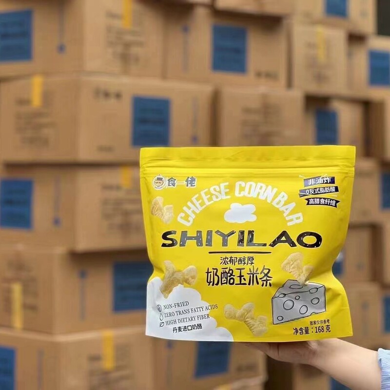一人のチーズのトウモロコシの条168gネットの赤いレジャーの軽食の膨化の食品を食べて食いしん坊を解消します。|undefined