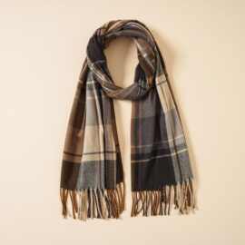 仿羊绒围巾女冬季格子百搭披肩保暖围脖送女朋友生日礼物