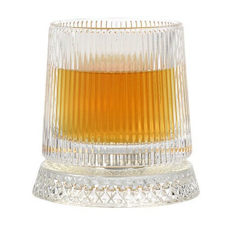 Diseño creativo taza de vino extranjero descompresión doméstica con base taza giratoria taza de vidrio taza de whisky taza de cerveza