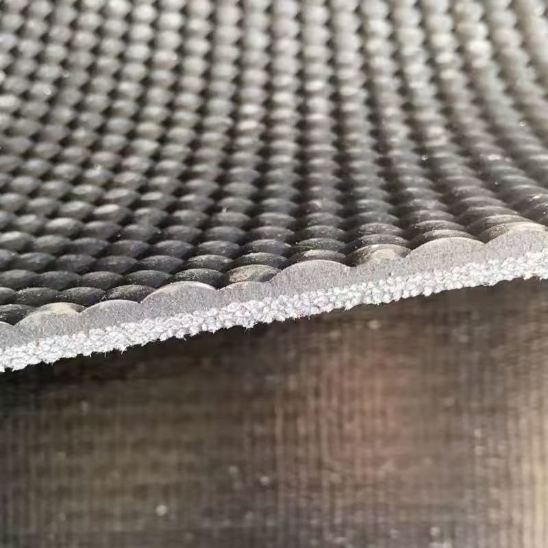 8mm三层夹布珍珠纹夹布橡胶板养殖畜牧防滑垫加厚加宽不拼接胶垫