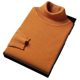 Winter Turtleneck Sweater Men's Thickened Sweater Solid Color Warm Sweater Young and Middle-aged Thick Wool Base Shirt Men's Clothing