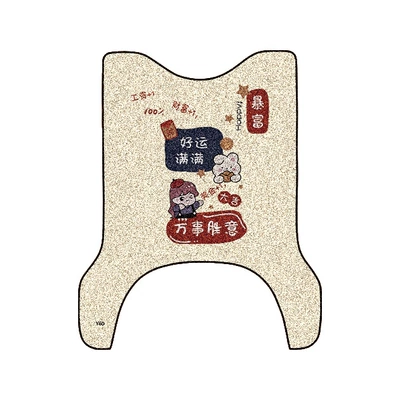 for Yadi M10-M Electric Vehicle: Electric vehicle foot mat - yadi-m10-m-full-of-good-luck