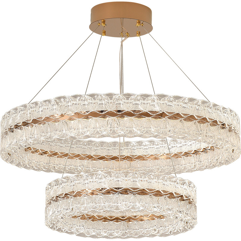 Luz lujosa lámpara de la sala de estar alta sensación moderna y simple atmósfera lámpara principal galaxia círculo de espectro completo lámpara de restaurante italiano
