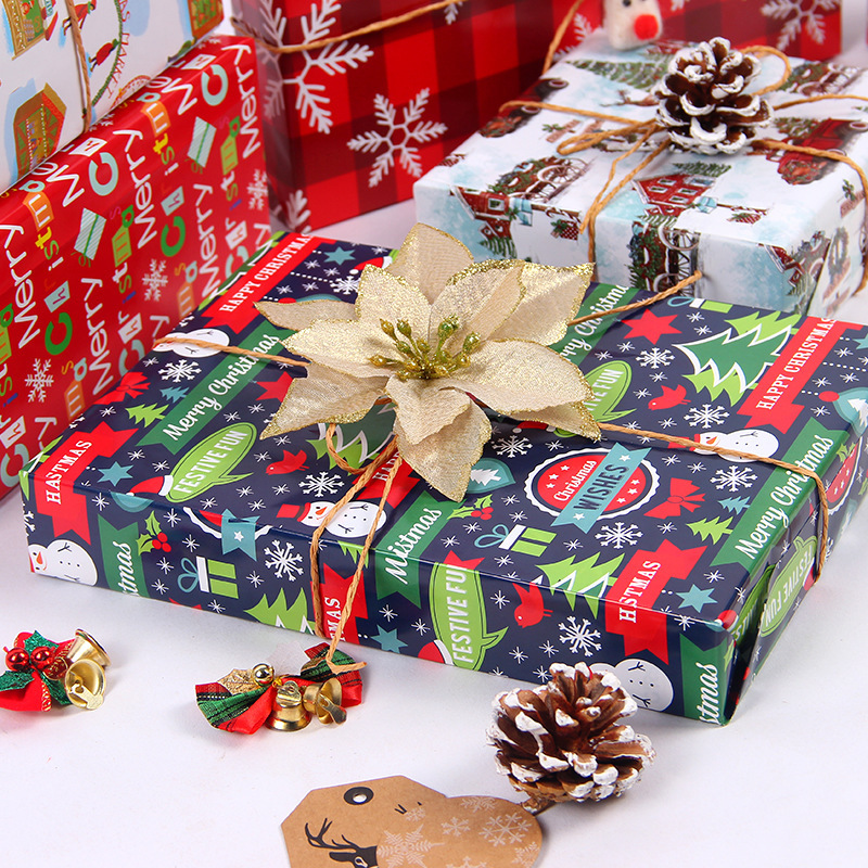 Papel de Regalo Navideño de Amazon 2022, Papel Couché de 80g, Papel de Regalo para San Valentín y Cumpleaños, Diseño Cultural y Creativo al por Mayor