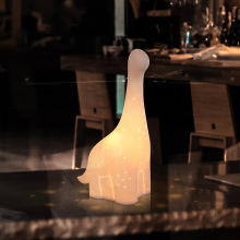 创意恐龙小夜灯客厅餐厅装饰工艺品摆件陶瓷台灯生日礼物卧室台灯