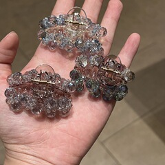 スパークリングダイヤモンドの絶妙なクリスタルヘアクリップ、ハーフタイ、小さくて甘くて多用途なヘアクリップ、後頭部のヘアクリップ、韓国のヘアアクセサリー