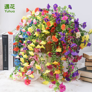 Simulated Eucalyptus morning glory wall hanging artificial green plants home outdoor door head courtyard wedding decoration green plants
