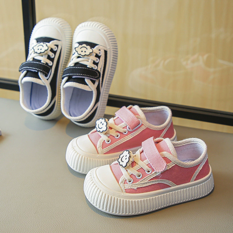Children's cloth shoes, sneakers for boys, low fashionable universal cartoon footwear