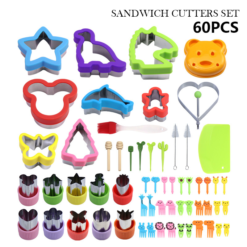 Venta caliente transfronteriza sándwich de acero inoxidable molde de corte de pan tostado molde de corte traje SandwichCutterSet