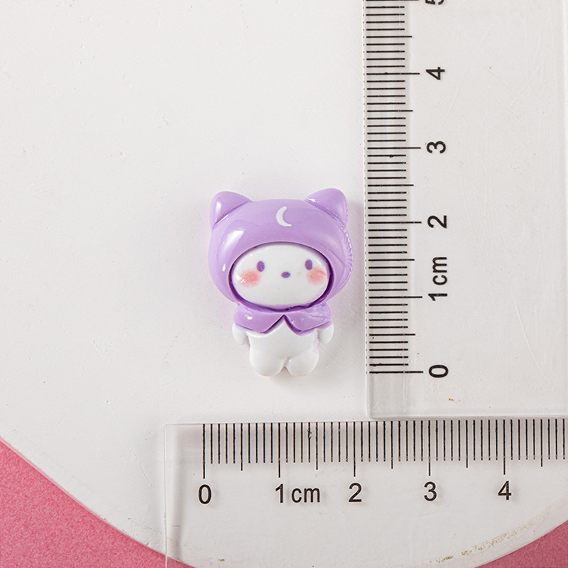 Brillante dulce lindo melodía resina accesorios DIY crema pegamento resina de dibujos animados niños horquilla material hecho a mano